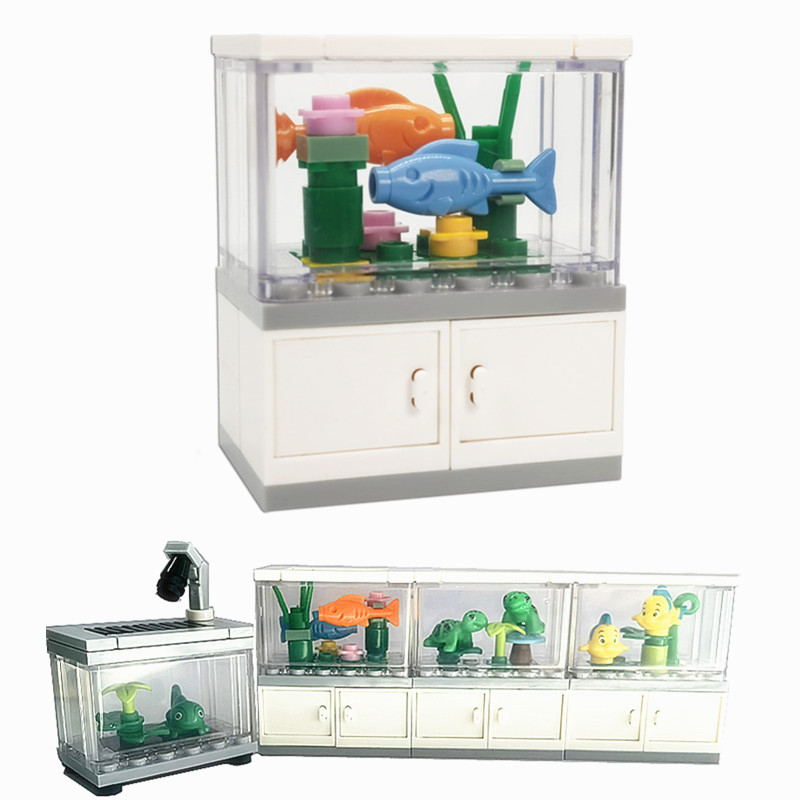 Aquarium Fish Small - Stadsvrienden Aquarium Bouwstenen Moc Assembleren Speelgoed