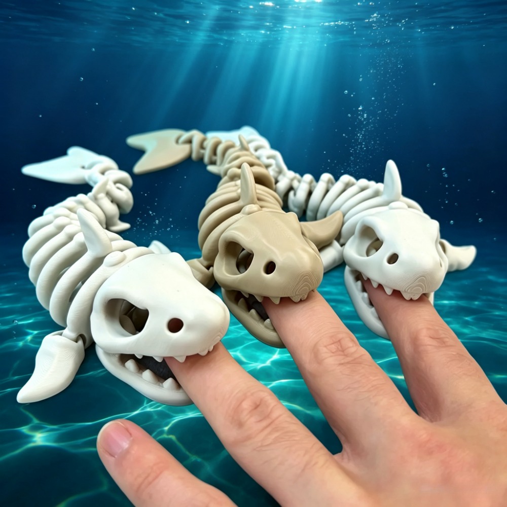Aquarium Fish Shark - Haaienskelet Aquariumdecoratie Gearticuleerd ornament Reptielen Visbak