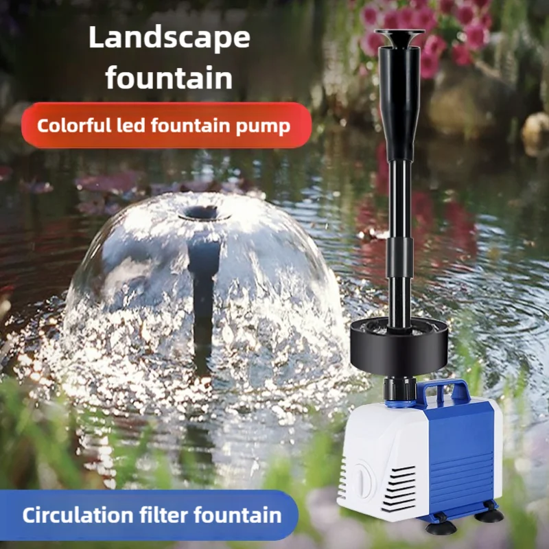 Aquarium Fish Images - 110V 220V Visvijver Fonteinpomp Kleine LED