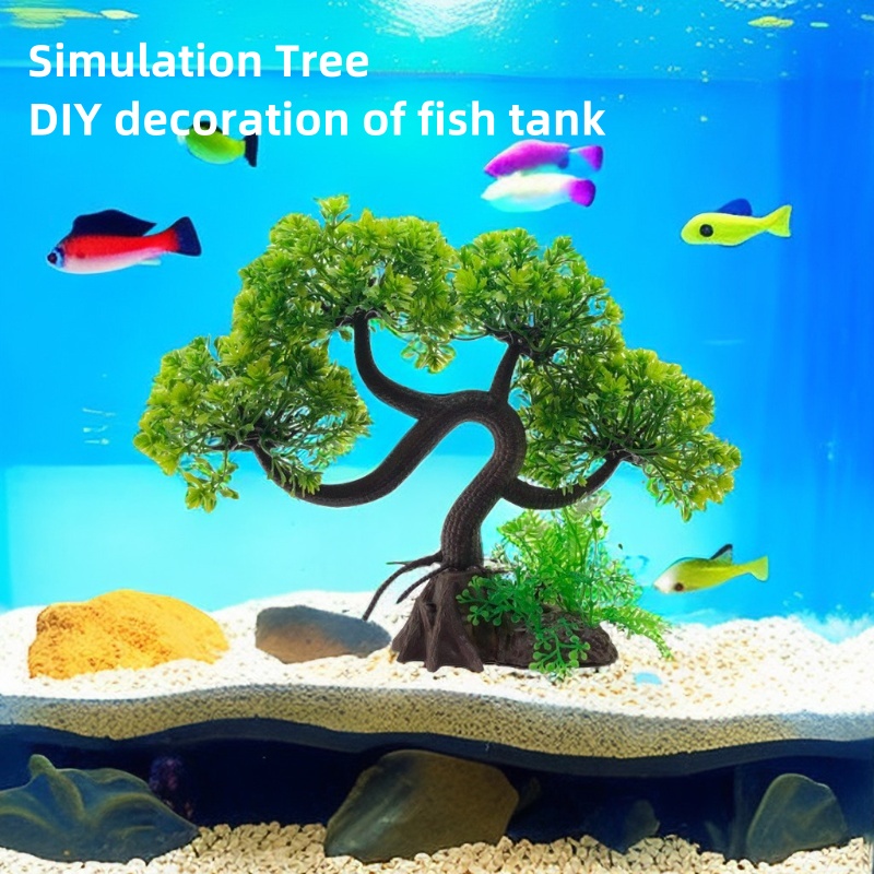 Aquarium Fish Big Size - Simulatie Waterglas Viskom Landschapsdecoratie Imitatie Waterplant