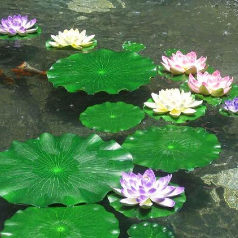Aquarium Fish Artificial - 2026 Kunstmatige Waterlelie Lotusblad Zonder Bloem