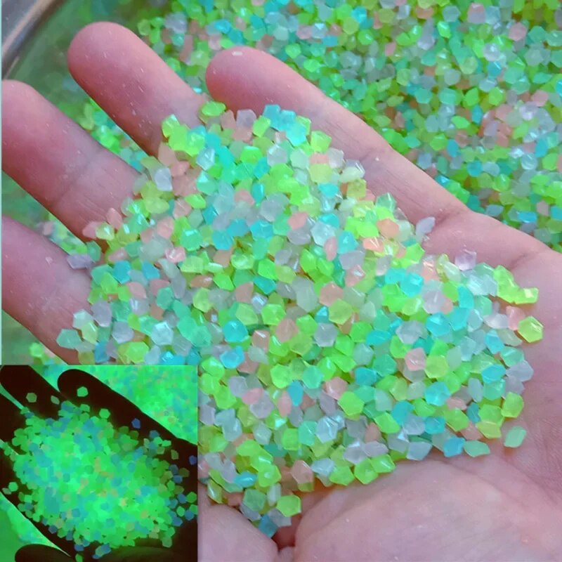Aquarium Fish Glow In The Dark - 1000 Stuks 3-5Mm Lichtgevende Zandgloed In