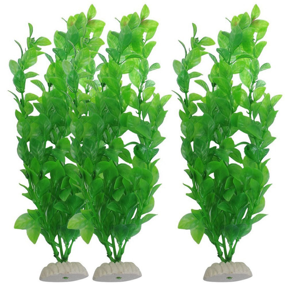 Aquarium Fish Artificial - 3 stks Kunstgras Aquarium Ornament Planten