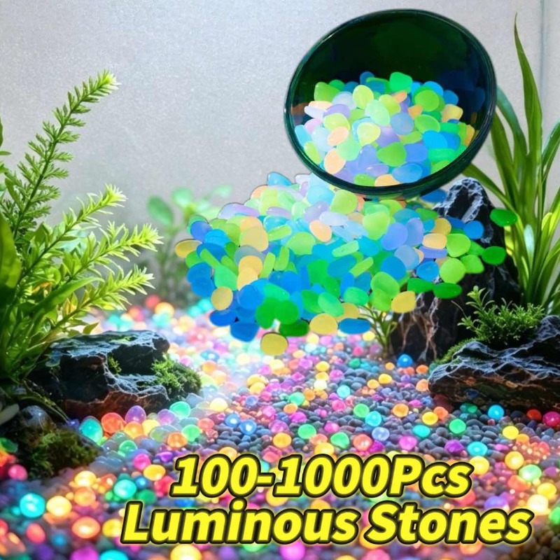 Aquarium Fish Glow In The Dark - 100-1000 Stuks Outdoor Lichtgevende Stenen Glow