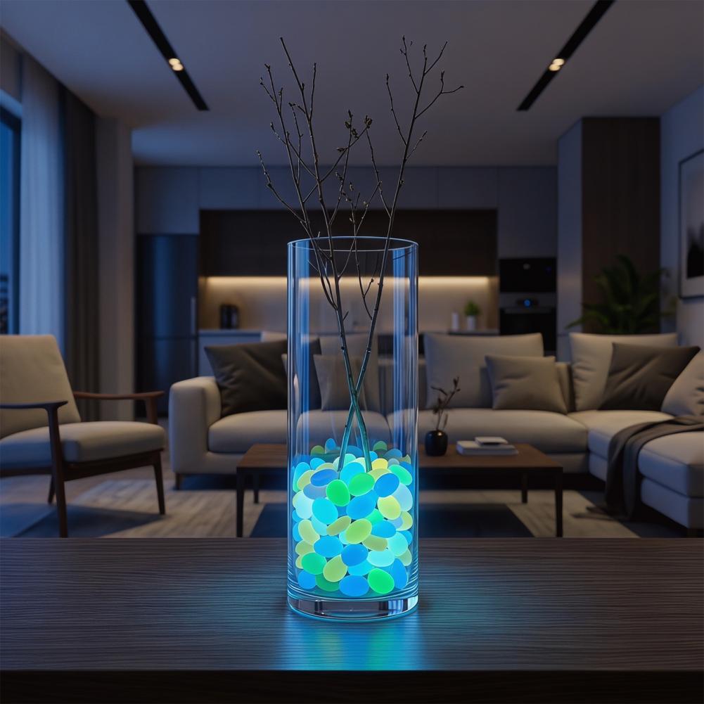Aquarium Fish Glow In The Dark - Glow Garden Stones Outdoor Fish Tank