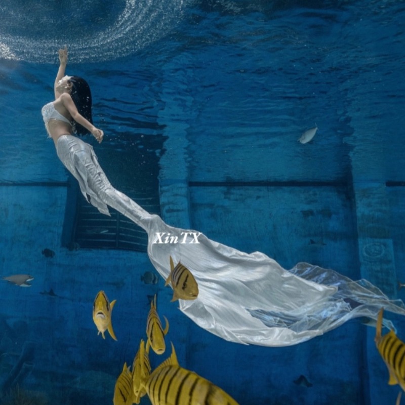 Aquarium Fish Big Size - Volwassen oudermeisjes Professionele gesimuleerde zeemeermin Vissenstaart