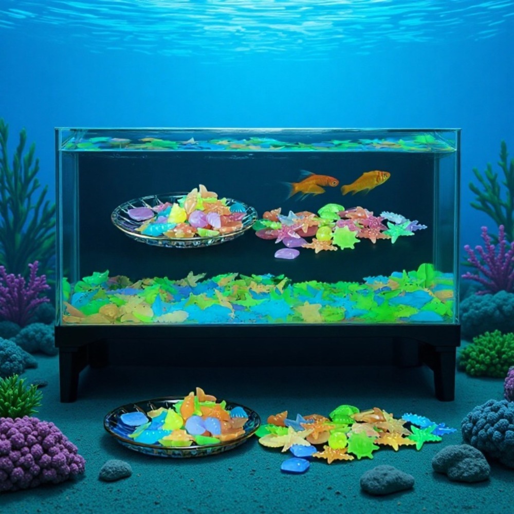 Gloeiende lichtgevende oceaans - Aquarium Fish Artificial recensie en prijs