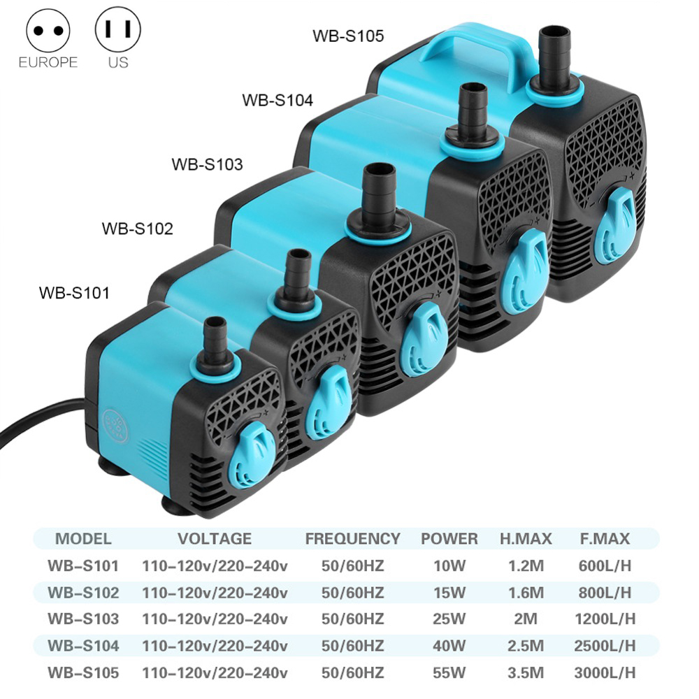 220V Ultra Stille Dompelpomp F - Aquarium Fish Images recensie en prijs